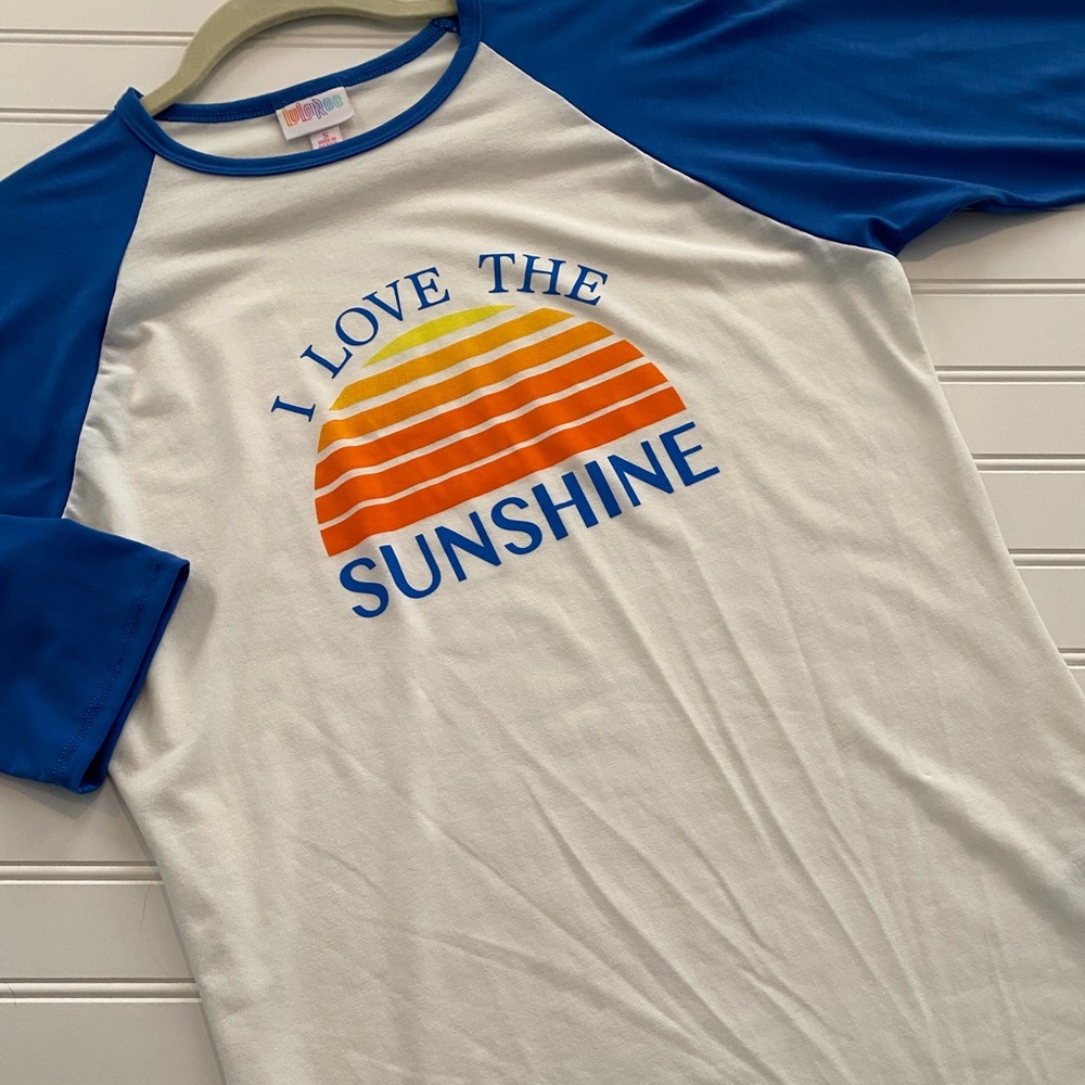 NWT Lularoe Randy Baseball Tee Size S (6-8)
